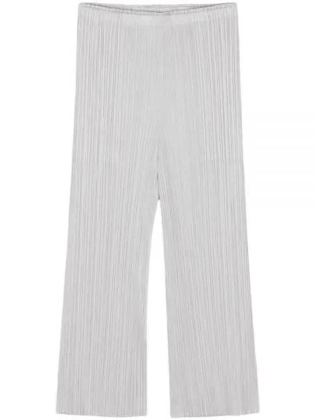 Pleated Basic Crop Pants Grey - ISSEY MIYAKE - BALAAN 2