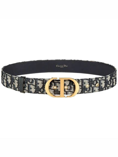 30 Montaigne Belt Blue - DIOR - BALAAN 2