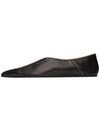 Studios Logo Leather Flat Black - ACNE STUDIOS - BALAAN.