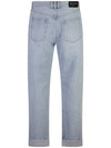 Light Blue Denim Regular Jeans DH1MI043DE59 6FC - BALMAIN - BALAAN 2