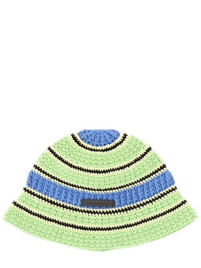 Crochet Knit Bucket Hat Green - STELLA MCCARTNEY - BALAAN 2