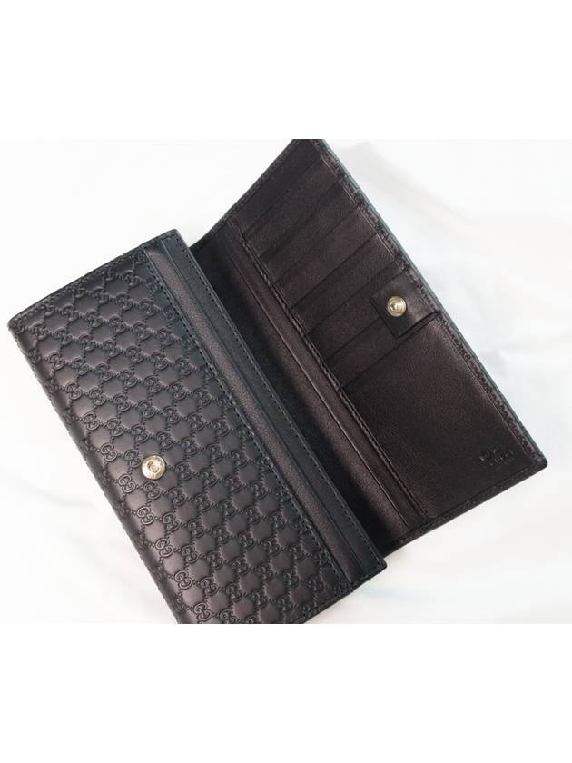 Women's Micro GG Ssima Flap Continental Long Wallet Black - GUCCI - BALAAN 6