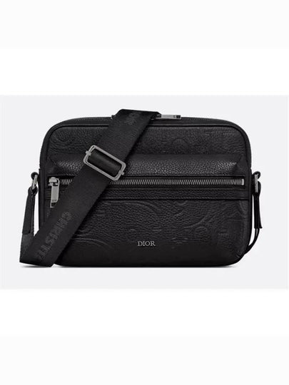 Rider 2.0 Zipped Grained Kapskin Messenger Bag Black - DIOR - BALAAN 2