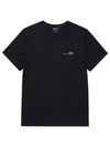 Men's Item Logo Cotton Short Sleeve T-Shirt Black - A.P.C. - BALAAN 3