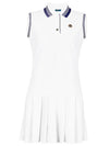 WOMEN SLEEVELESS ONE-PIECE WHITE - MEASPHERA - BALAAN 1