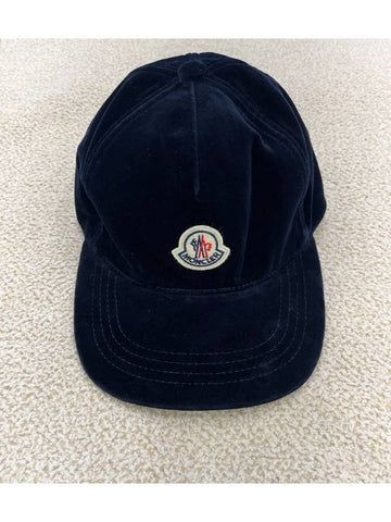 Logo Patch Velvet Hat 31371900 549TK 778 - MONCLER - BALAAN 1