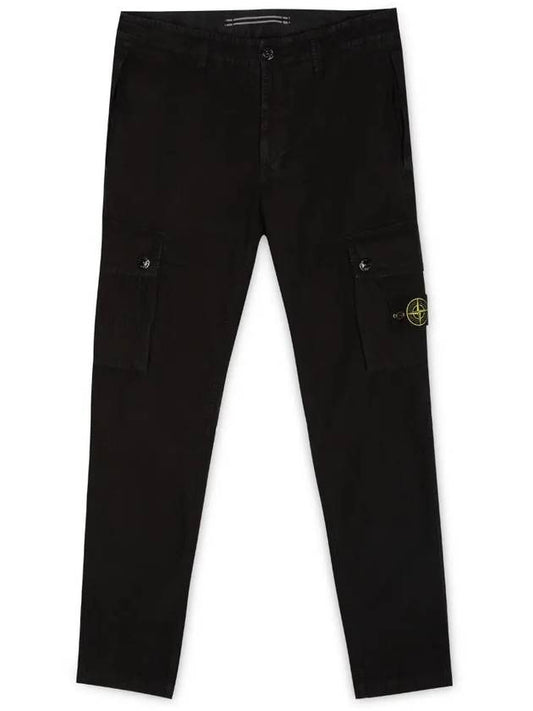 Men s Wapen Patch Black Cargo Pants 8015303WA A0129 - STONE ISLAND - BALAAN 2