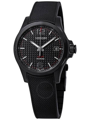 Longines Conquest V.H.P. Black Carbon Dial Men's Watch L3.716.2.66.9 - LONGINES - BALAAN 1