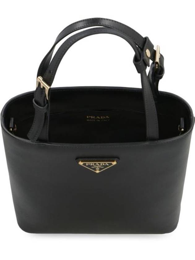 Triangle Logo Tote Bag Black - PRADA - BALAAN 7