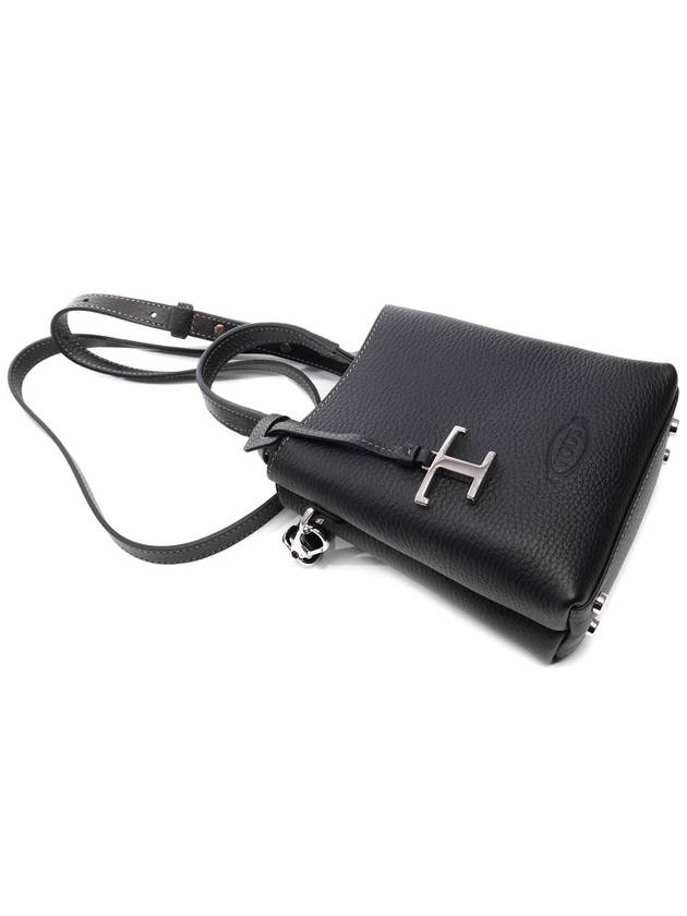 Micro Leather Mini Tote Bag Black - TOD'S - BALAAN 6