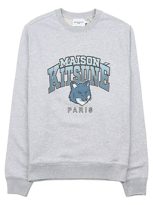 Maison Kitsune Men's Campus Fox Regular Sweatshirt LM00305KM0001 LGM - MAISON KITSUNE - BALAAN 10