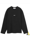 Micro Logo Print Long Sleeve T-Shirt Black - MSGM - BALAAN 2