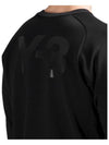 Back Big Logo Cotton Sweatshirt Black - Y-3 - BALAAN 5