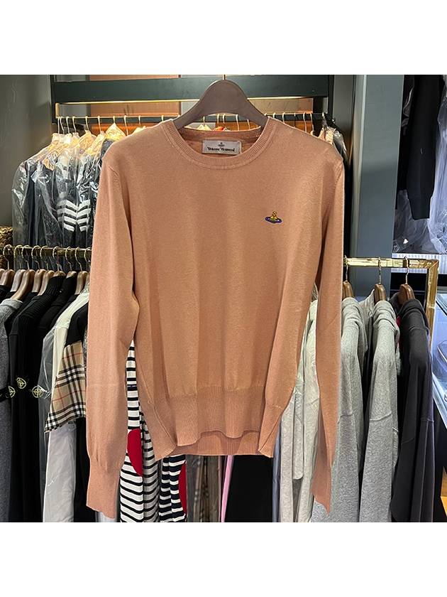 Women's Bea Logo Bea Knit Top Beige - VIVIENNE WESTWOOD - BALAAN.