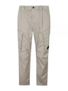 Stretch Sateen Loose Cargo Straight Pants Grey - CP COMPANY - BALAAN 2