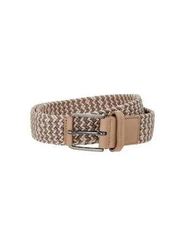 Men s Stretch Braid Belt Beige 270584 - EMPORIO ARMANI - BALAAN 1