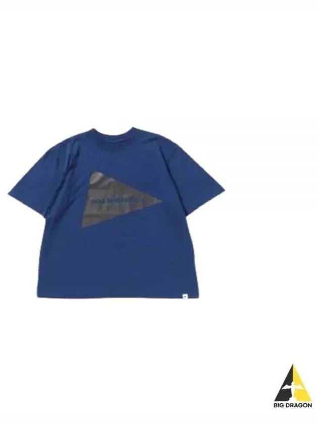 And Wander Big Logo T Blue 5744184187 110 Short Sleeve Shirt - AND WANDER - BALAAN 1