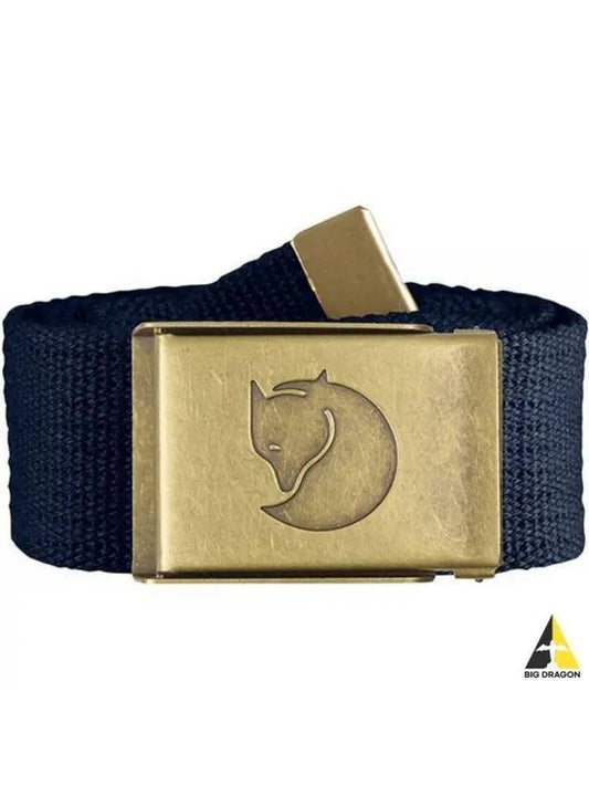 Canvas brass belt 4CM dark navy 77297555 - FJALL RAVEN - BALAAN 1