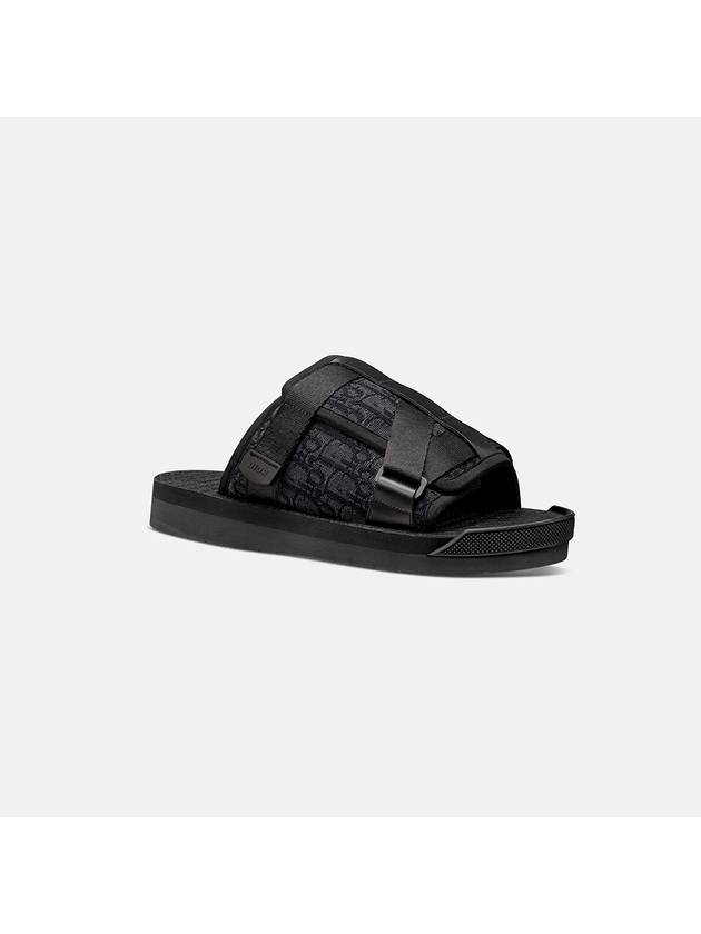 Oblique Jacquard Alpha Sandals Black - DIOR - BALAAN 2