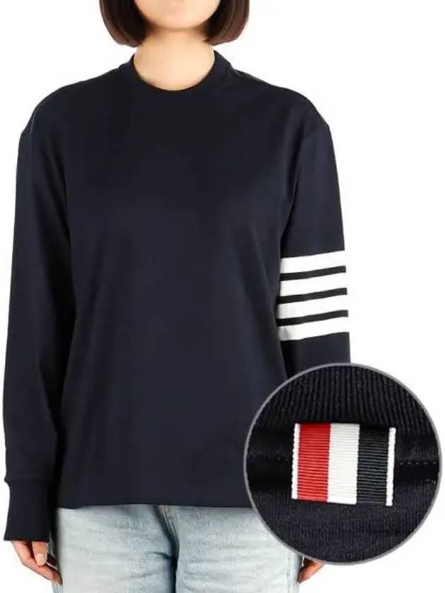 Women s oversized long sleeve t shirt 270935 - THOM BROWNE - BALAAN 1