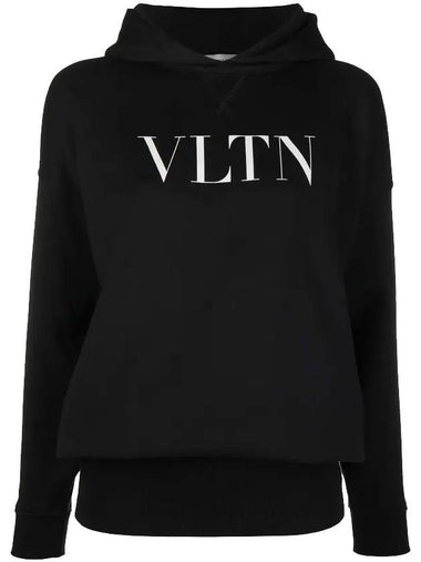 Logo Hoodie Black - VALENTINO - BALAAN 1