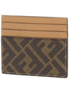 FF Logo Card Wallet Brown - FENDI - BALAAN 3