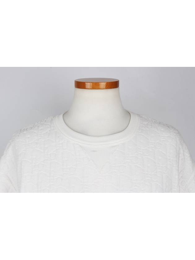 Oblique terry short sleeve t shirt white XL - DIOR - BALAAN 5