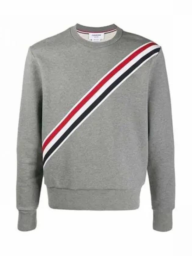 4 Bar Stripe Sweatshirt Grey - THOM BROWNE - BALAAN 2