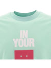 In Your Face Short Sleeve T-Shirt Soft Green - ACNE STUDIOS - BALAAN 5