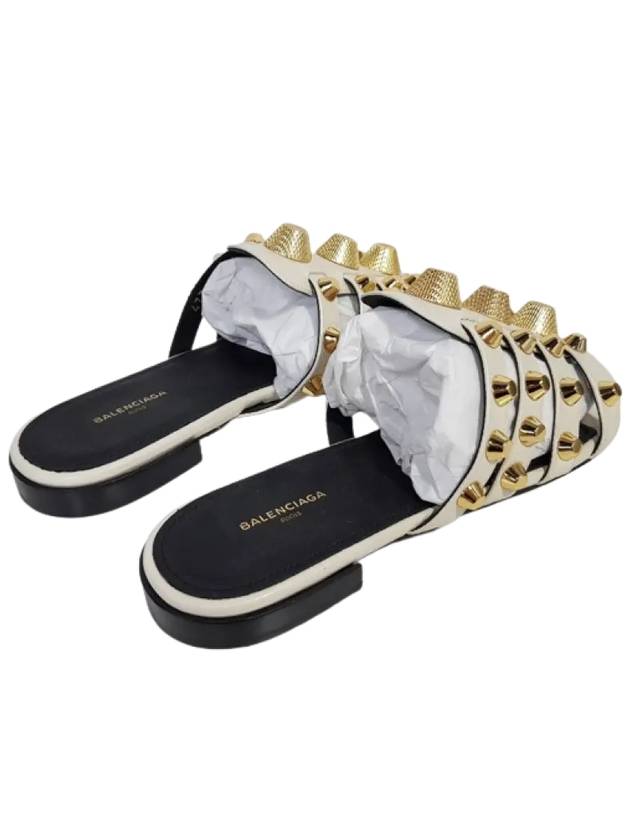 Stud Strap Slippers White - BALENCIAGA - BALAAN 5