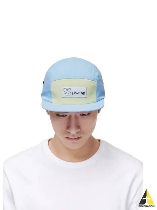 Five Panel Cap Serenity Sunny Lime LC1680900 - SALOMON - BALAAN 1