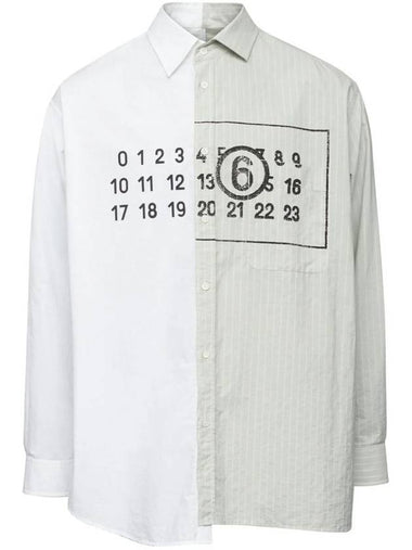 Mm6 Maison Margiela Numbers Asymmetric Shirt - MAISON MARGIELA - BALAAN 1