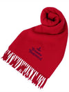 Embroidered Logo Wool Muffler Red 81030007 H401 - VIVIENNE WESTWOOD - BALAAN 1