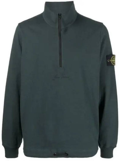 Edition Half Zip-up Sweatshirt Dark Green - STONE ISLAND - BALAAN 2