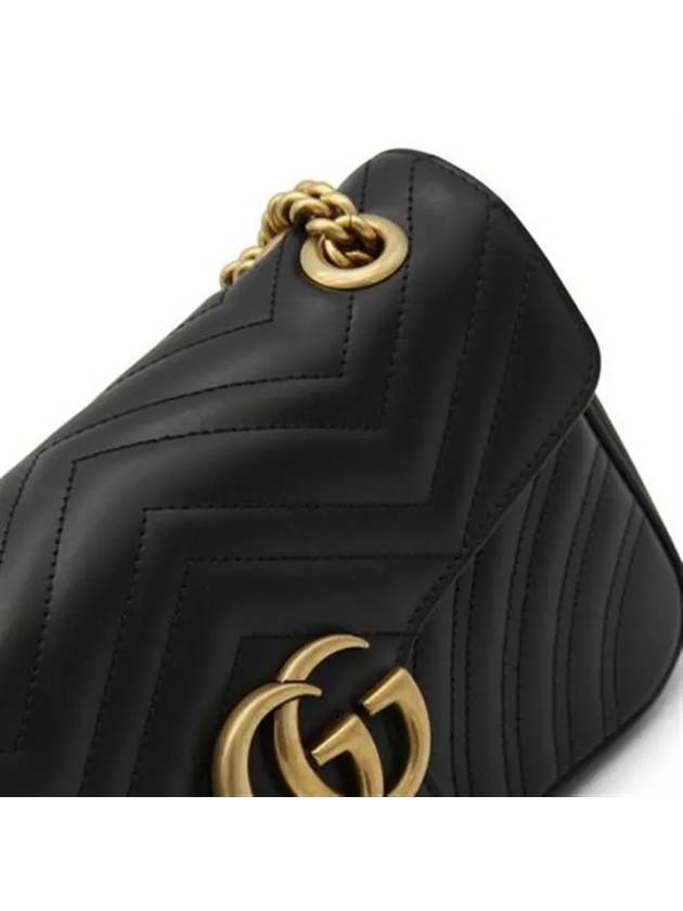 GG Marmont Matelasse Small Shoulder Bag Black - GUCCI - BALAAN 5