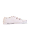 Women's Malibu Canvas Low Top Sneakers White - SAINT LAURENT - BALAAN 1