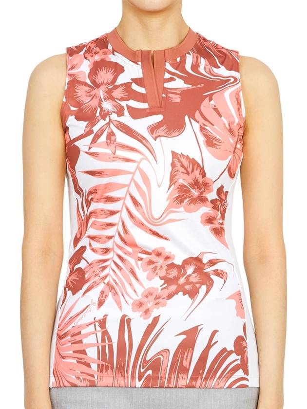 Golf Meya Print Sleeveless Top GWJT07430 S183 Women's Meya Print Sleeveless Top - J.LINDEBERG - BALAAN 2