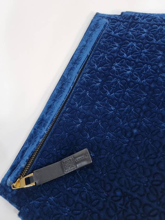 Direx satin blue clutch - LOEWE - BALAAN 4