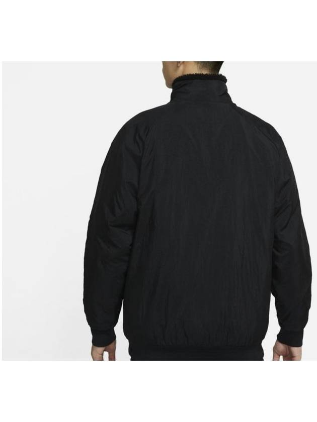 Big Swoosh Fleece Full Zip Jacket Black - NIKE - BALAAN 9