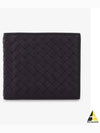 Men's Intrecciato Half Wallet Brown - BOTTEGA VENETA - BALAAN 2