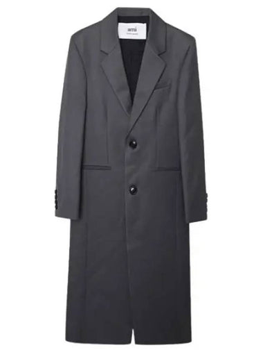 two button wool coat - AMI - BALAAN 1