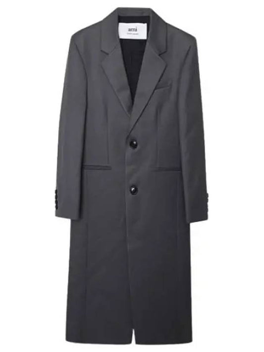 two button wool coat women - AMI - BALAAN 1