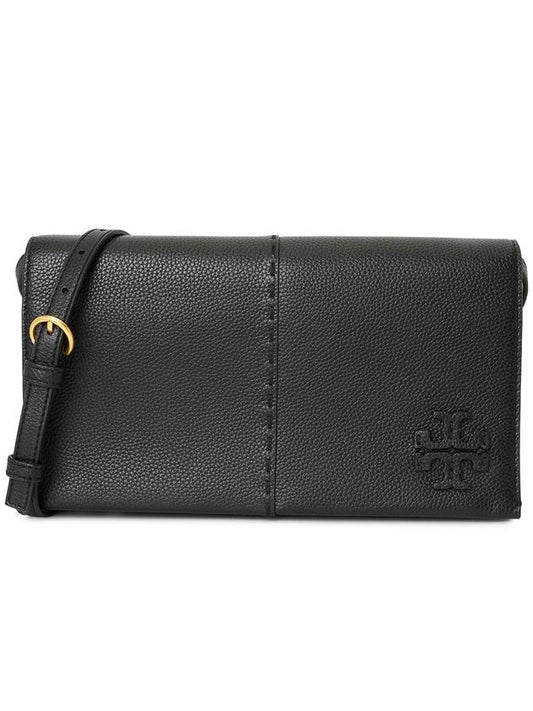 McGraw Leather Cross Bag Black - TORY BURCH - BALAAN 2