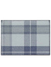 Checked Leather Card Wallet Grey - THOM BROWNE - BALAAN 4