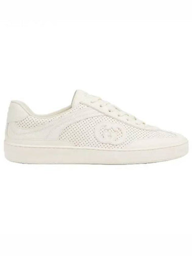 Men's Interlocking G Low Top Sneakers White - GUCCI - BALAAN 1