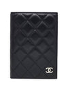 Women AP0218 Black Lambskin Classic Passport Wallet Case - CHANEL - BALAAN 1