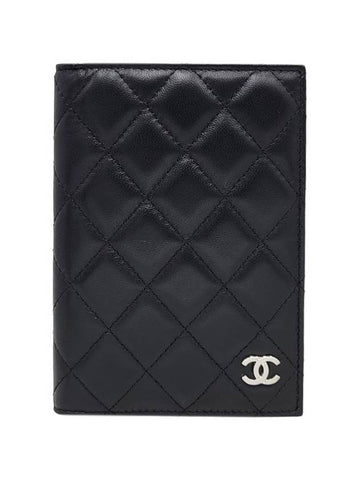 Women AP0218 Black Lambskin Classic Passport Wallet Case - CHANEL - BALAAN 1