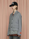 docking knit jacket gray - UNALLOYED - BALAAN 3