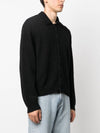 Men's Evening Polo Alpaca Cardigan Black - OUR LEGACY - BALAAN 4