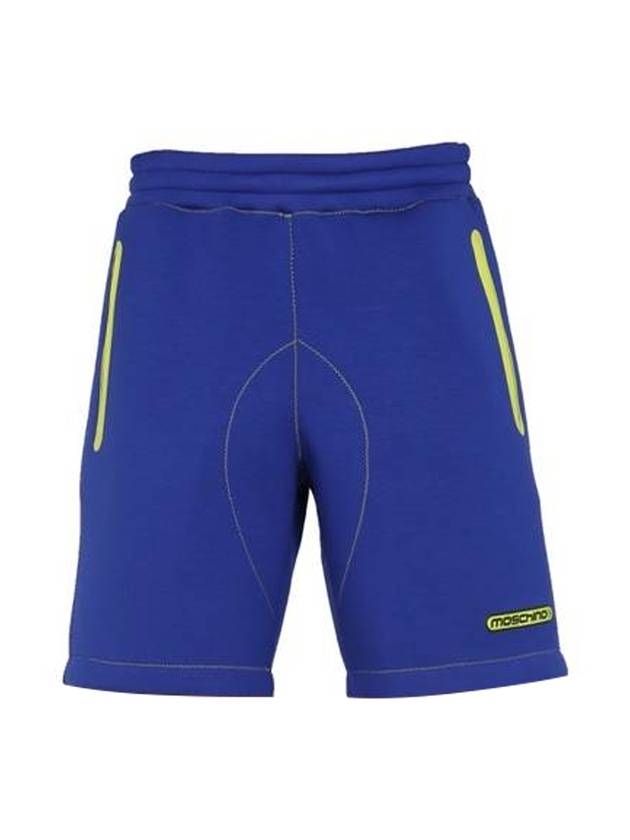 Men's Logo Shorts Blue - MOSCHINO - BALAAN 1